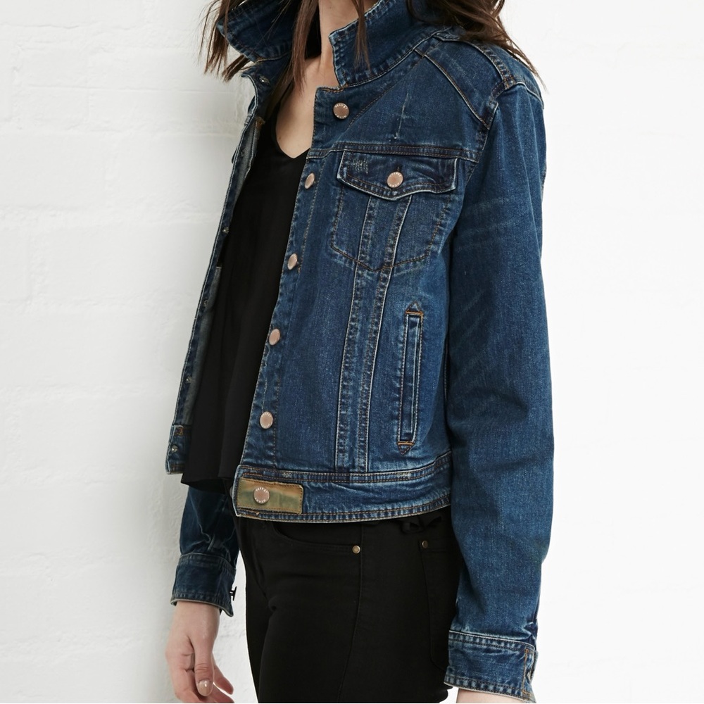 NWT Velvet Heart Gloria Blue Jean Jacket Fitted Cropped Style